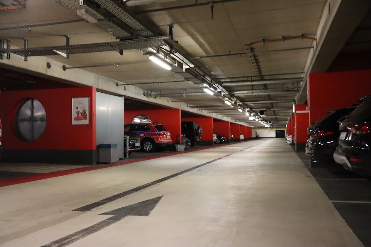Parkgarage Schrannenhalle by the Viktualienmarkt in Munich