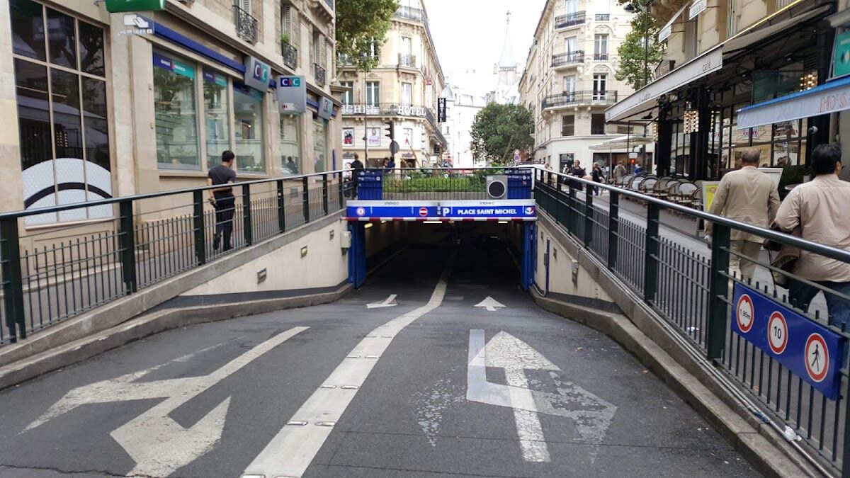 Indigo Saint-Michel car park near the Latin Quarter in Paris