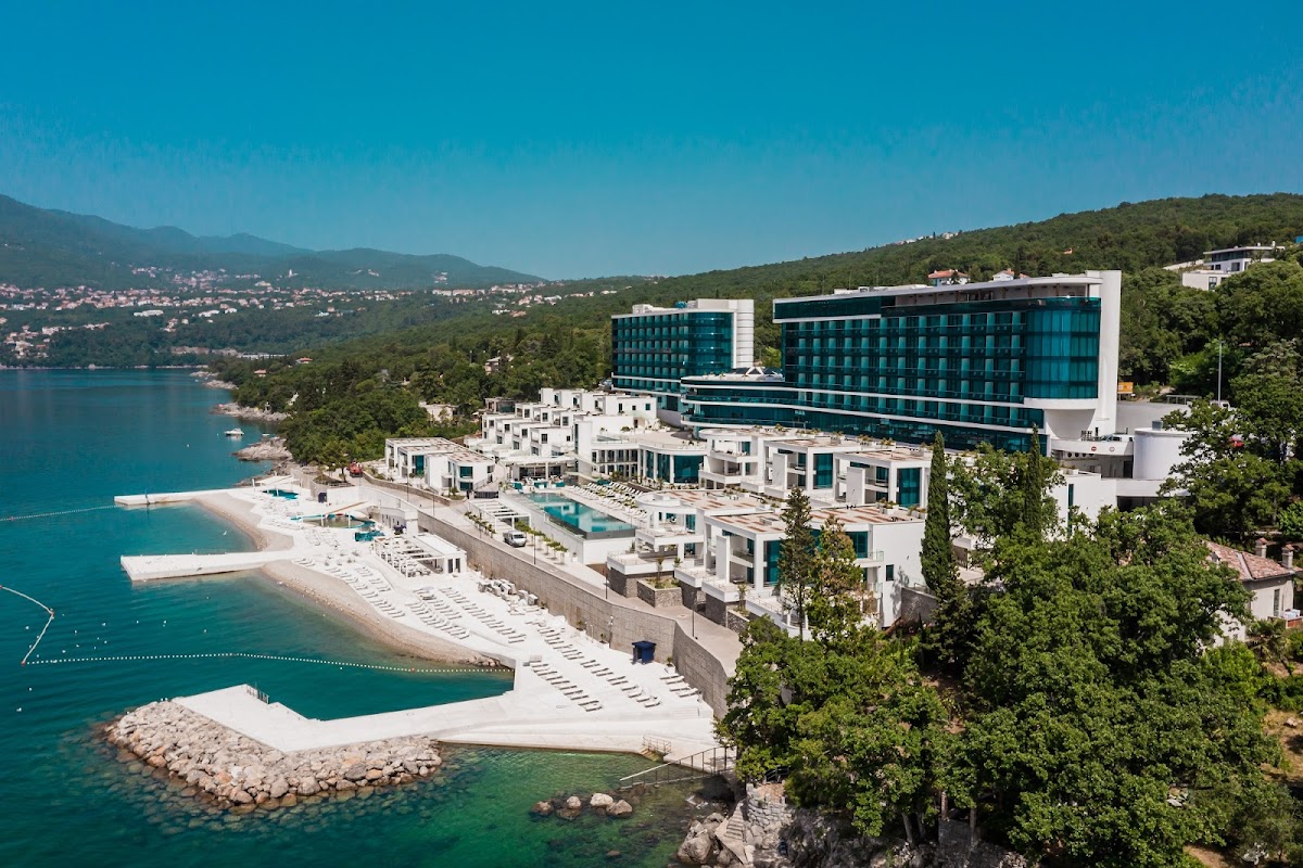 Hilton Rijeka Costabella Beach Resort & Spa west of the city