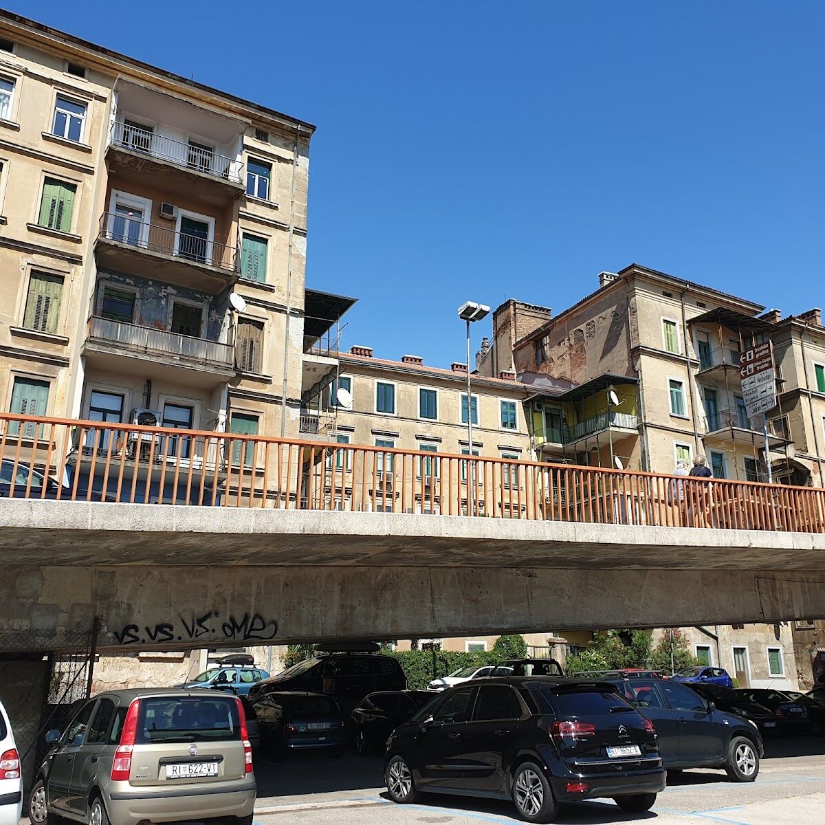 Parking Brajdica (3. zona) near the port in Rijeka