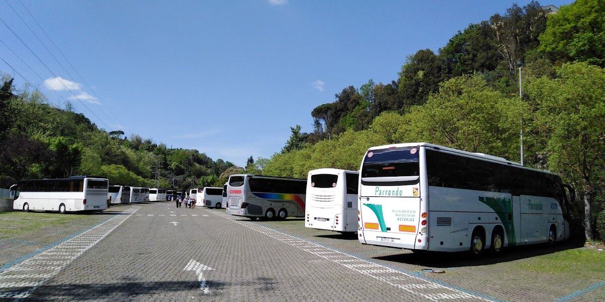 Open Fagiolone parking and camper area on the western edge of Siena