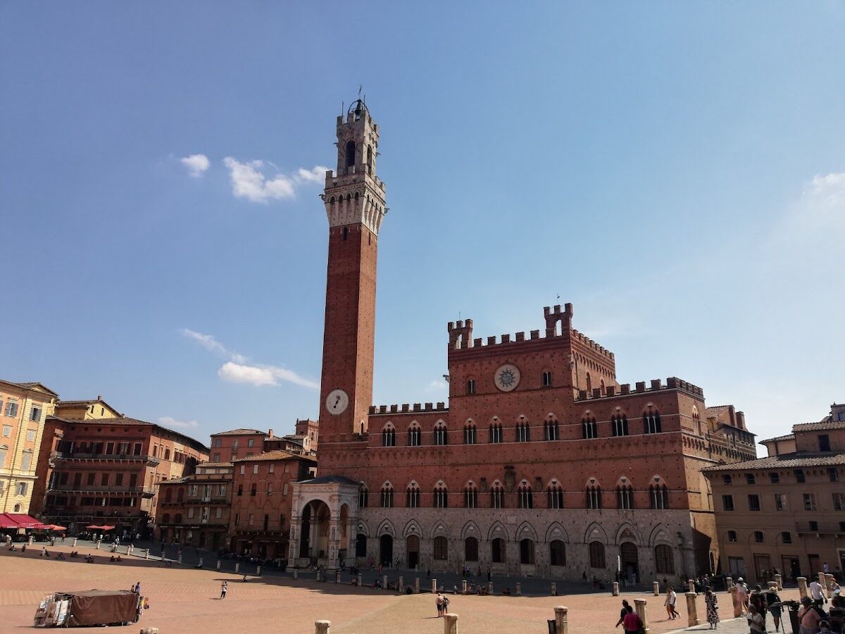 Multi-level Santa Caterina parking garage near Fontebranda in Siena